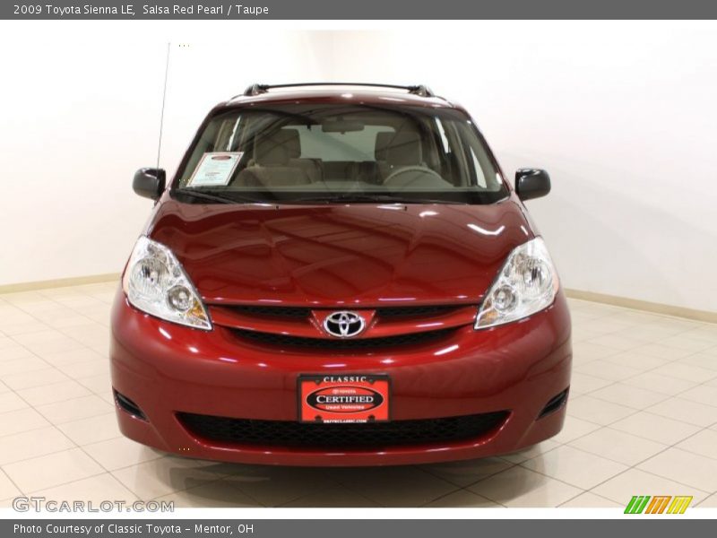 Salsa Red Pearl / Taupe 2009 Toyota Sienna LE