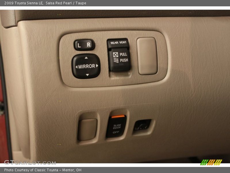 Salsa Red Pearl / Taupe 2009 Toyota Sienna LE