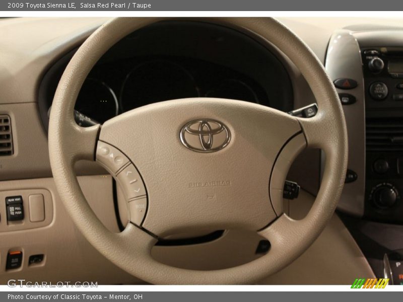 Salsa Red Pearl / Taupe 2009 Toyota Sienna LE