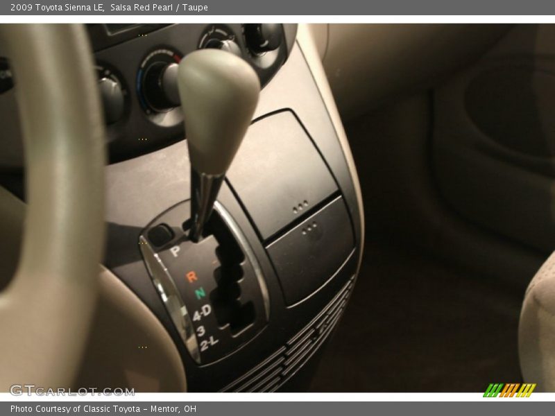 Salsa Red Pearl / Taupe 2009 Toyota Sienna LE