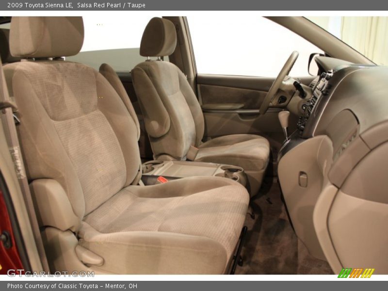 Salsa Red Pearl / Taupe 2009 Toyota Sienna LE