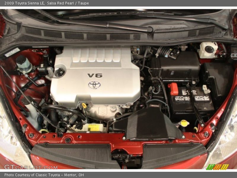 Salsa Red Pearl / Taupe 2009 Toyota Sienna LE
