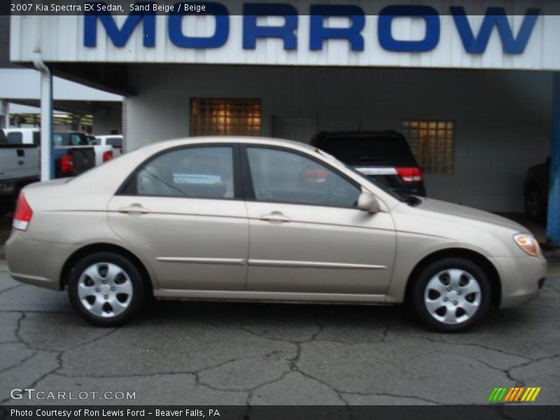 Sand Beige / Beige 2007 Kia Spectra EX Sedan