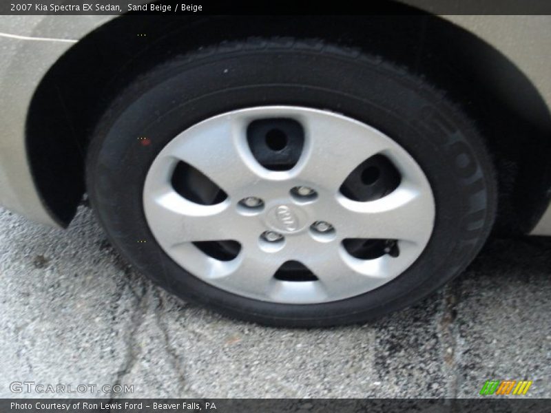 Sand Beige / Beige 2007 Kia Spectra EX Sedan