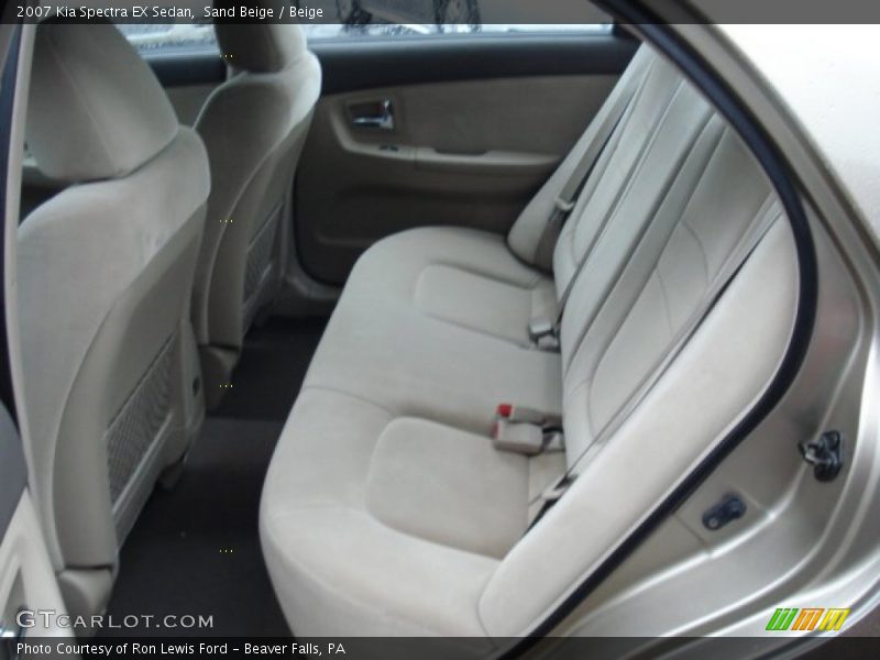 Sand Beige / Beige 2007 Kia Spectra EX Sedan