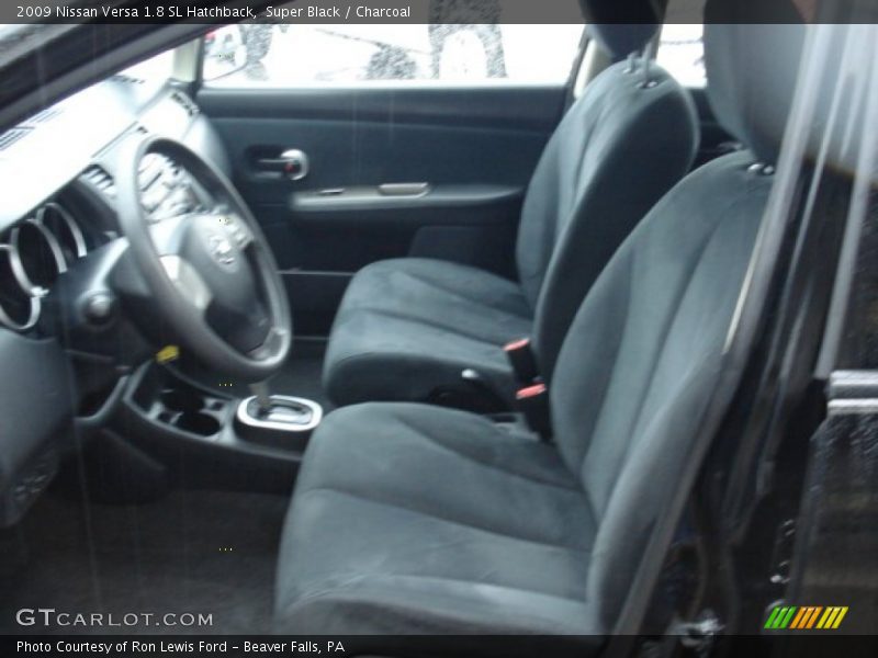 Super Black / Charcoal 2009 Nissan Versa 1.8 SL Hatchback