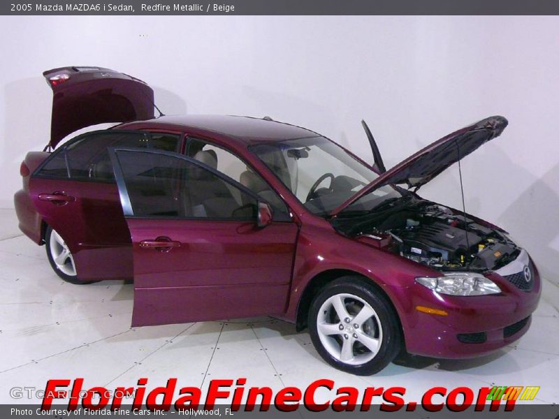 Redfire Metallic / Beige 2005 Mazda MAZDA6 i Sedan
