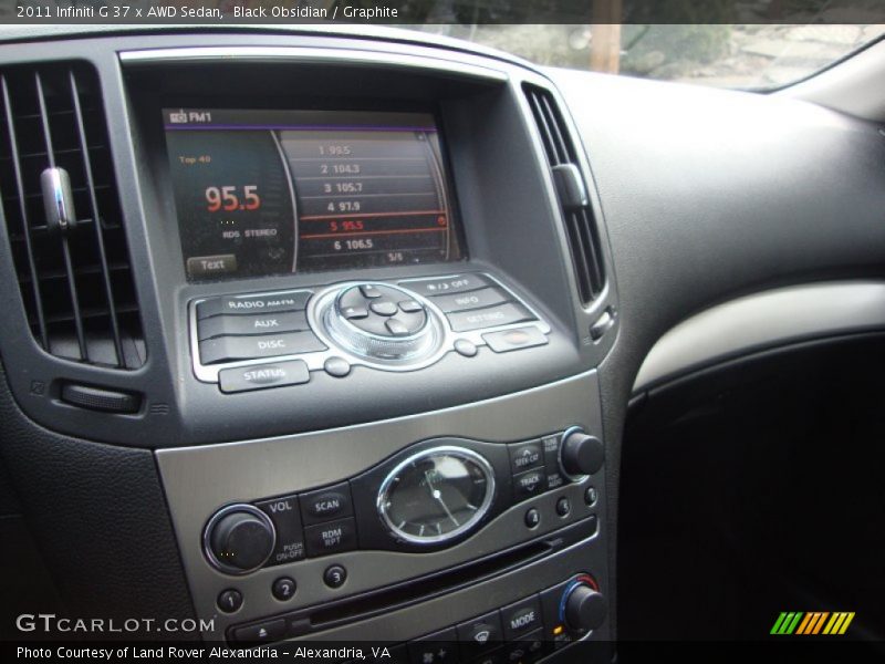 Black Obsidian / Graphite 2011 Infiniti G 37 x AWD Sedan