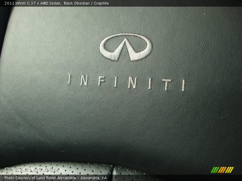 Black Obsidian / Graphite 2011 Infiniti G 37 x AWD Sedan