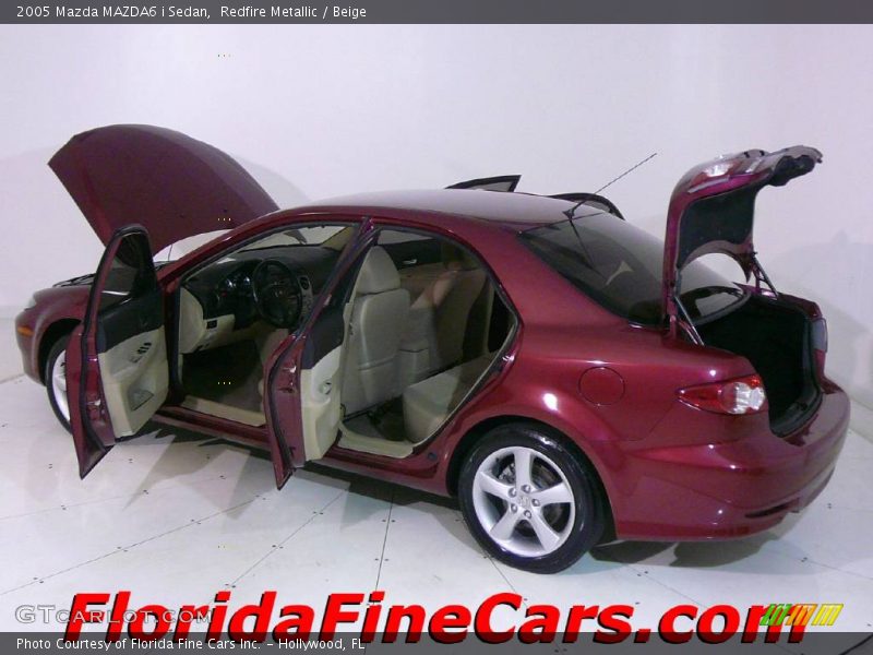 Redfire Metallic / Beige 2005 Mazda MAZDA6 i Sedan