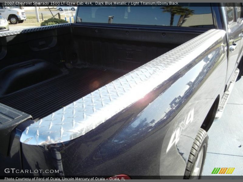 Dark Blue Metallic / Light Titanium/Ebony Black 2007 Chevrolet Silverado 1500 LT Crew Cab 4x4