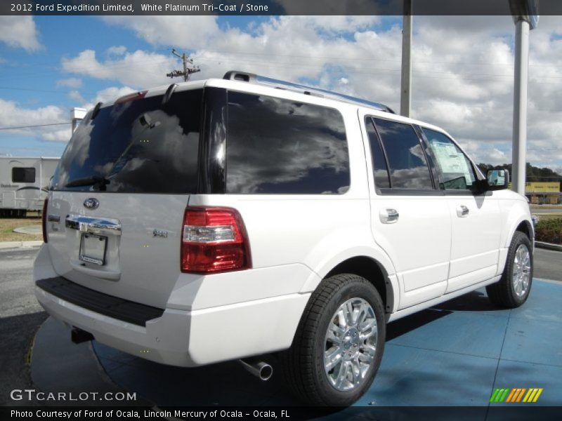 White Platinum Tri-Coat / Stone 2012 Ford Expedition Limited