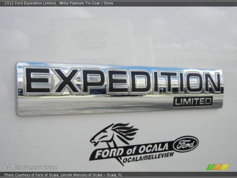 White Platinum Tri-Coat / Stone 2012 Ford Expedition Limited