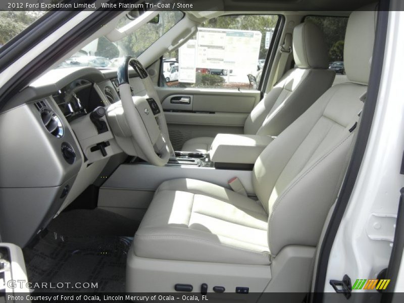 White Platinum Tri-Coat / Stone 2012 Ford Expedition Limited