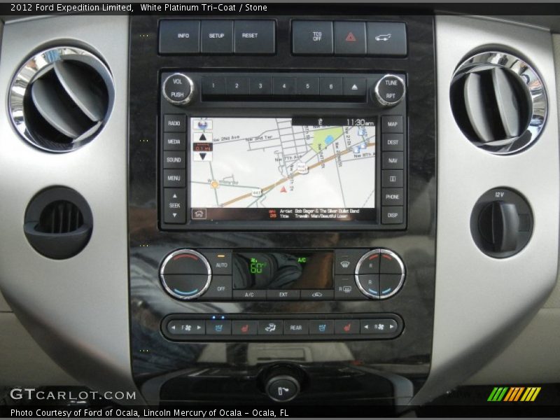 White Platinum Tri-Coat / Stone 2012 Ford Expedition Limited