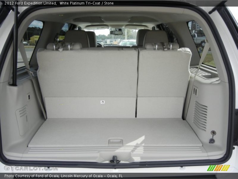 White Platinum Tri-Coat / Stone 2012 Ford Expedition Limited