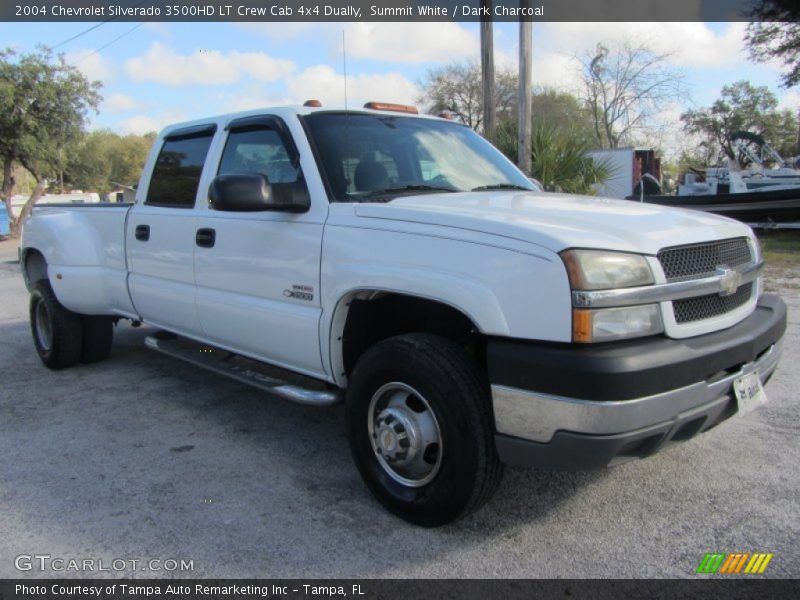 Summit White / Dark Charcoal 2004 Chevrolet Silverado 3500HD LT Crew Cab 4x4 Dually