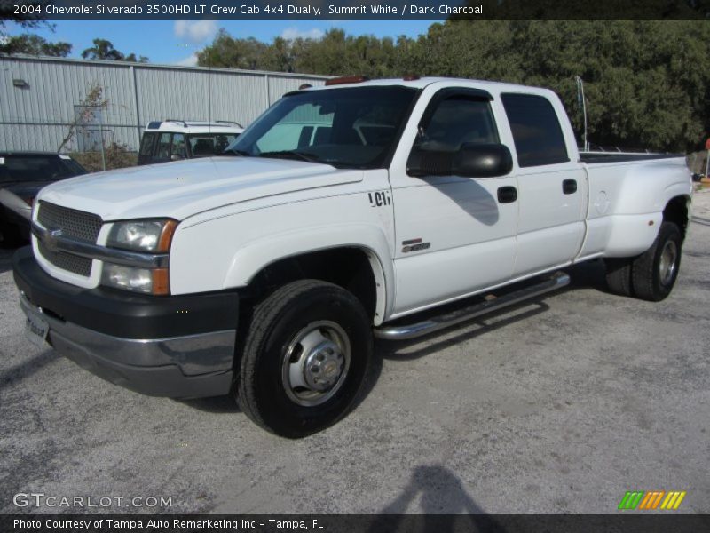 Front 3/4 View of 2004 Silverado 3500HD LT Crew Cab 4x4 Dually