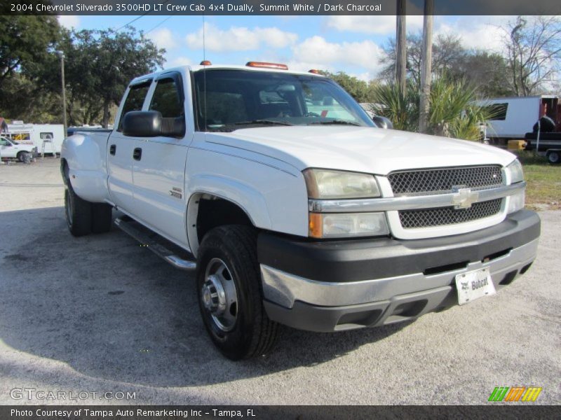 Summit White / Dark Charcoal 2004 Chevrolet Silverado 3500HD LT Crew Cab 4x4 Dually