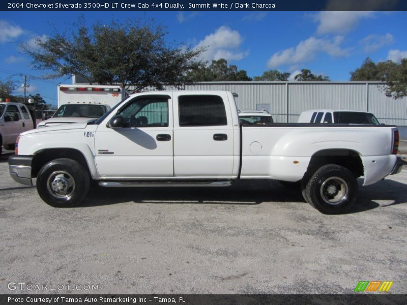 Summit White / Dark Charcoal 2004 Chevrolet Silverado 3500HD LT Crew Cab 4x4 Dually