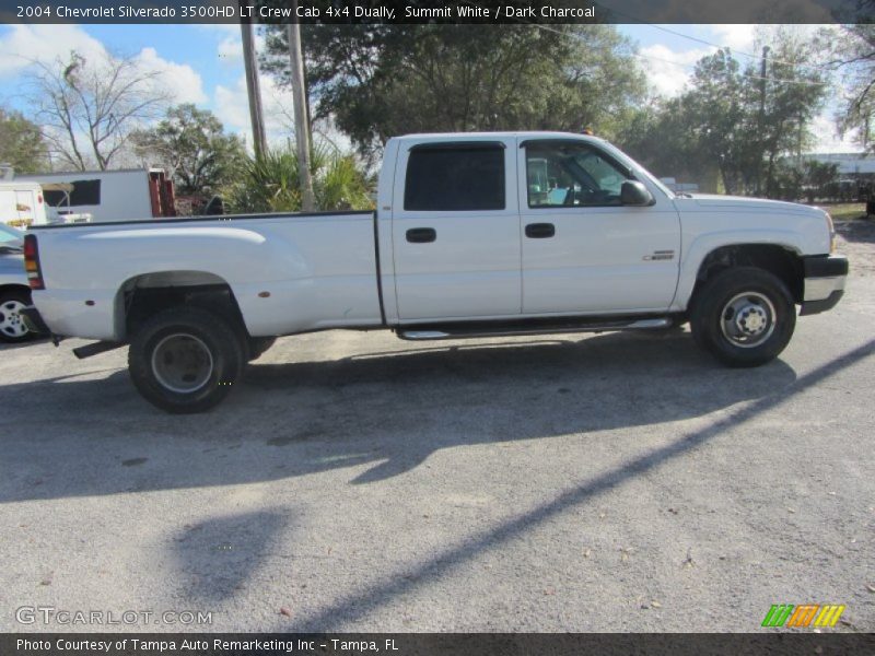 Summit White / Dark Charcoal 2004 Chevrolet Silverado 3500HD LT Crew Cab 4x4 Dually