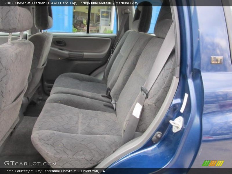 Indigo Blue Metallic / Medium Gray 2003 Chevrolet Tracker LT 4WD Hard Top