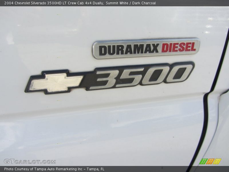 Summit White / Dark Charcoal 2004 Chevrolet Silverado 3500HD LT Crew Cab 4x4 Dually