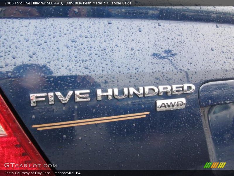 Dark Blue Pearl Metallic / Pebble Beige 2006 Ford Five Hundred SEL AWD