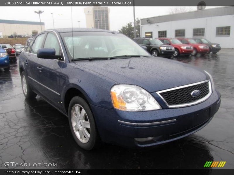 Dark Blue Pearl Metallic / Pebble Beige 2006 Ford Five Hundred SEL AWD