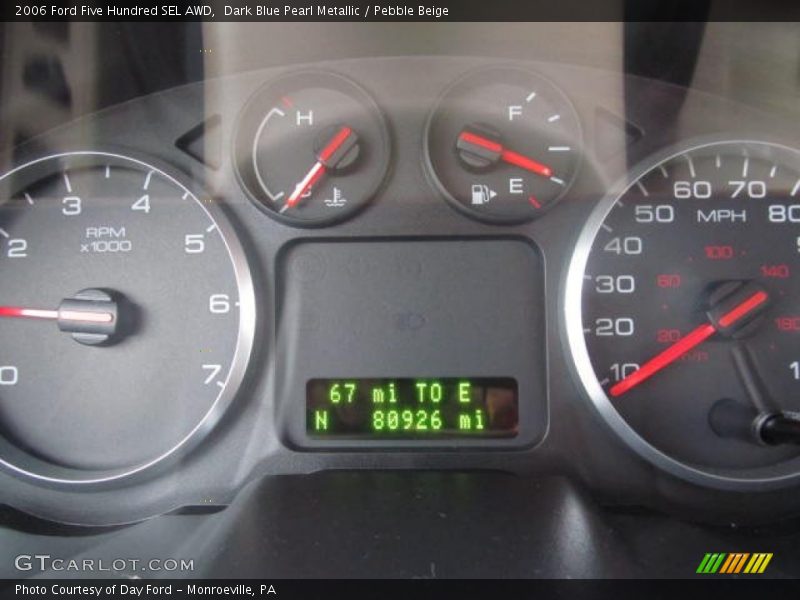 Dark Blue Pearl Metallic / Pebble Beige 2006 Ford Five Hundred SEL AWD