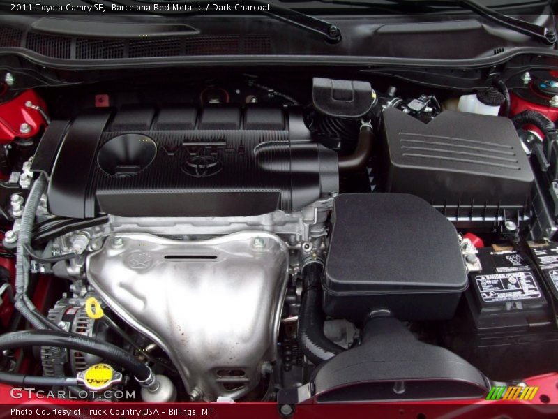 Barcelona Red Metallic / Dark Charcoal 2011 Toyota Camry SE