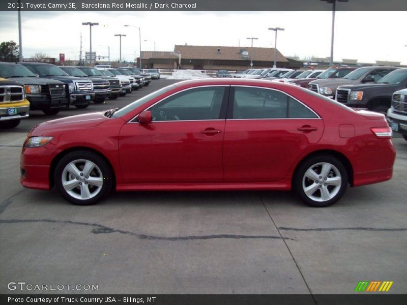 Barcelona Red Metallic / Dark Charcoal 2011 Toyota Camry SE