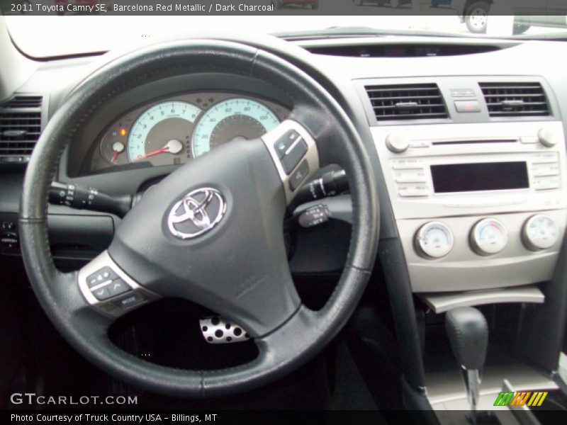 Barcelona Red Metallic / Dark Charcoal 2011 Toyota Camry SE