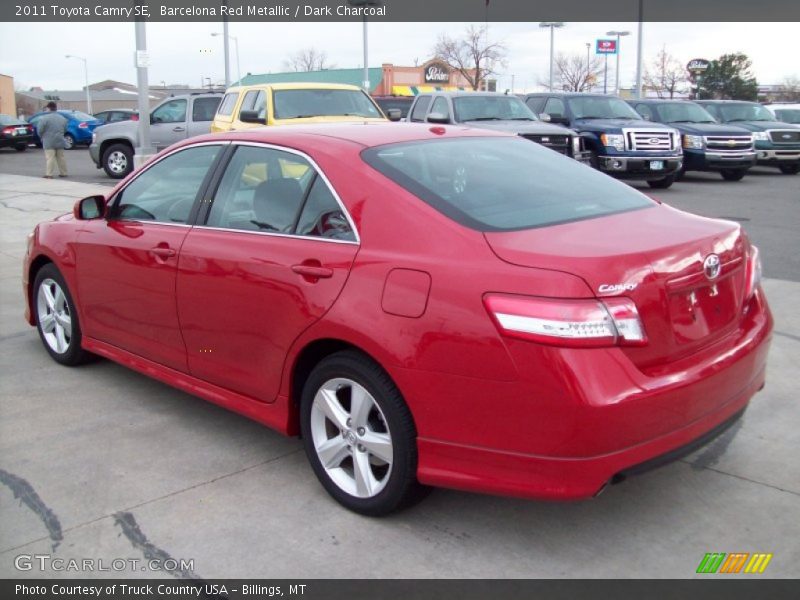 Barcelona Red Metallic / Dark Charcoal 2011 Toyota Camry SE
