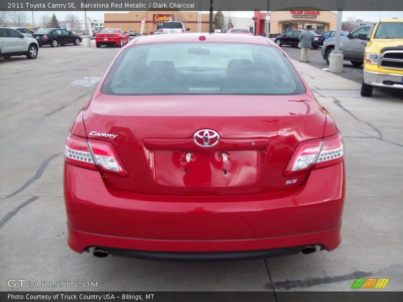 Barcelona Red Metallic / Dark Charcoal 2011 Toyota Camry SE