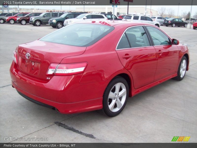 Barcelona Red Metallic / Dark Charcoal 2011 Toyota Camry SE