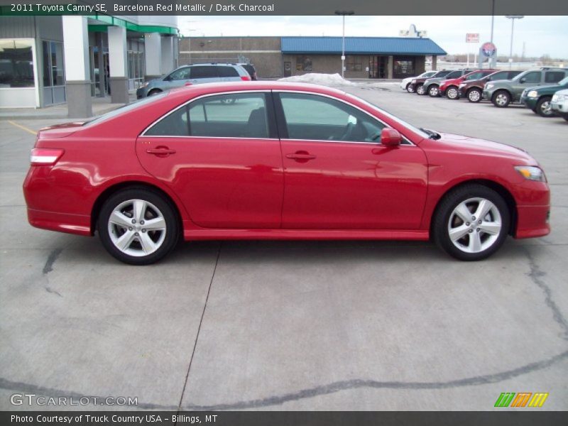 Barcelona Red Metallic / Dark Charcoal 2011 Toyota Camry SE