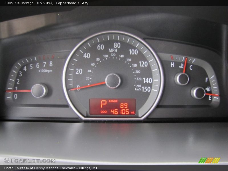  2009 Borrego EX V6 4x4 EX V6 4x4 Gauges