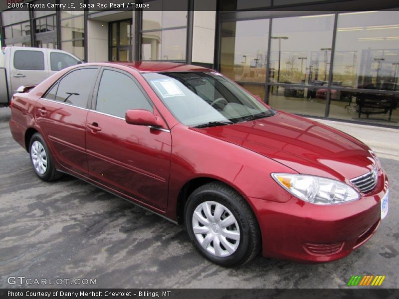 Salsa Red Pearl / Taupe 2006 Toyota Camry LE