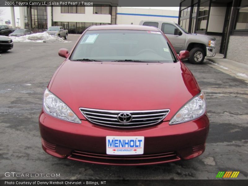 Salsa Red Pearl / Taupe 2006 Toyota Camry LE