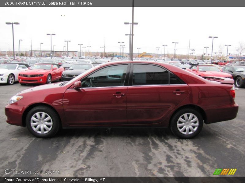 Salsa Red Pearl / Taupe 2006 Toyota Camry LE