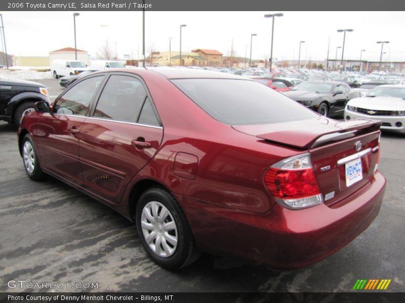 Salsa Red Pearl / Taupe 2006 Toyota Camry LE