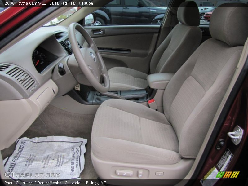 Salsa Red Pearl / Taupe 2006 Toyota Camry LE