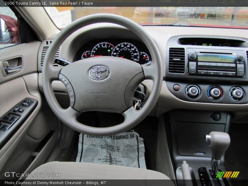Salsa Red Pearl / Taupe 2006 Toyota Camry LE