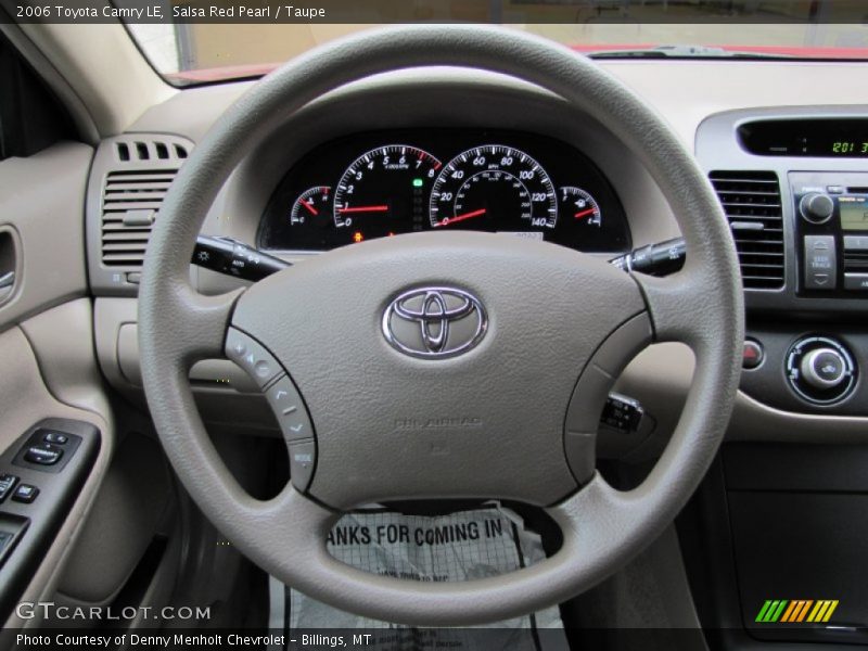 Salsa Red Pearl / Taupe 2006 Toyota Camry LE