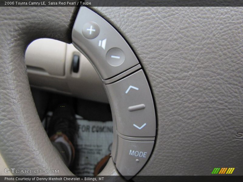 Salsa Red Pearl / Taupe 2006 Toyota Camry LE