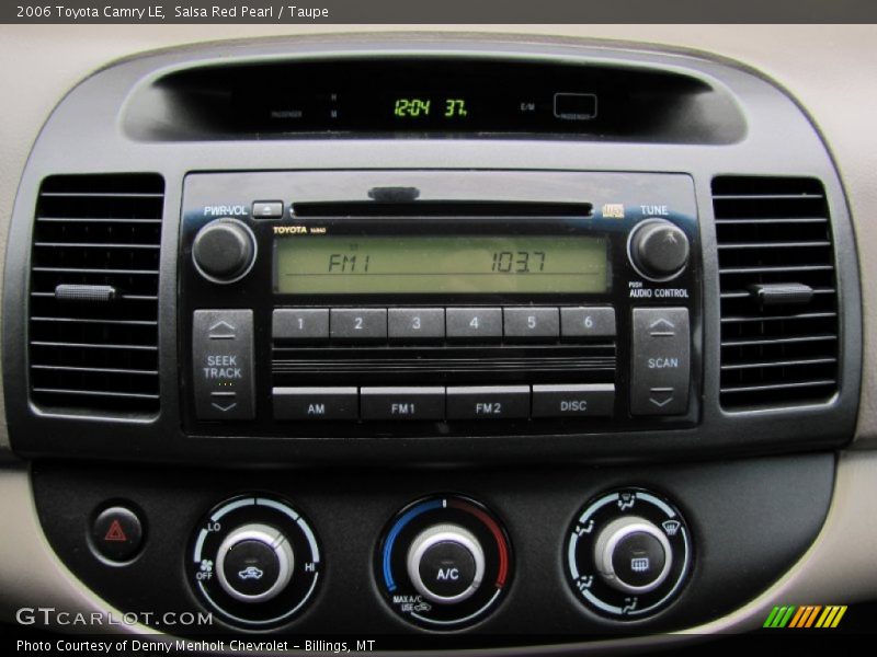 Salsa Red Pearl / Taupe 2006 Toyota Camry LE