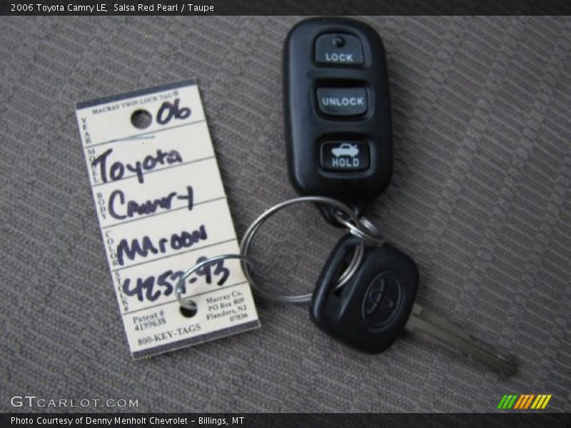 Salsa Red Pearl / Taupe 2006 Toyota Camry LE