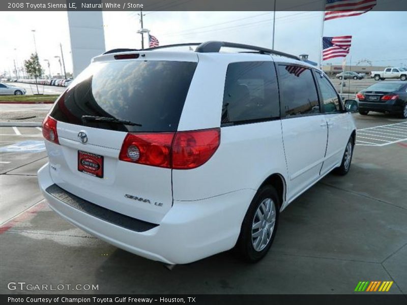 Natural White / Stone 2008 Toyota Sienna LE