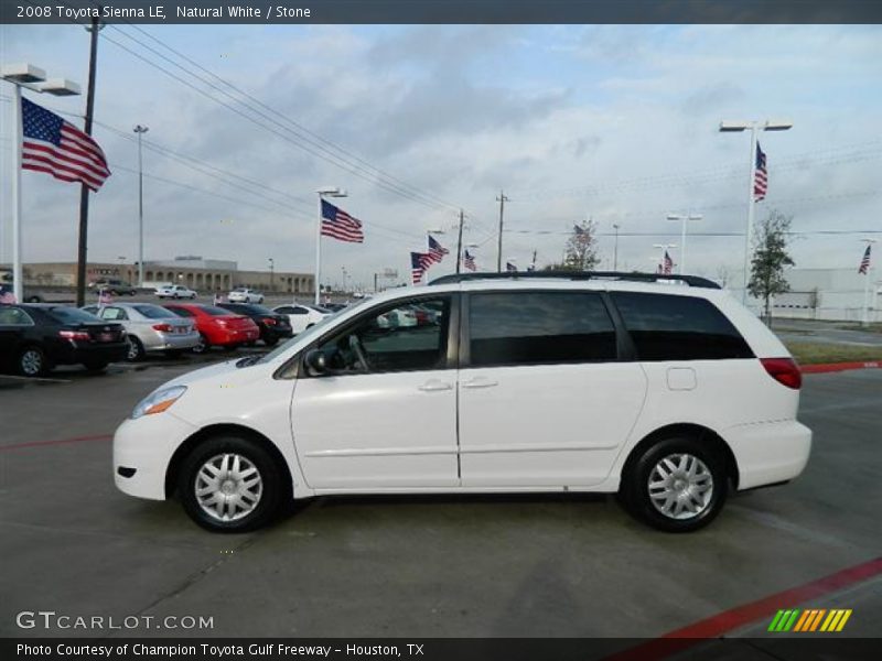 Natural White / Stone 2008 Toyota Sienna LE